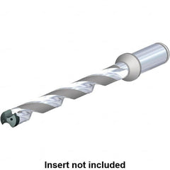 Kennametal - Series KenTIP FS, Head Connection L, 12xD, 16mm Shank Diam, Drill Body - 48mm Drill Body Length to Flange, KTFS Toolholder, 11mm Nose Diam, 210mm OAL, 210mm Drill Body Length, 148.6mm Flute Length - Benchmark Tooling
