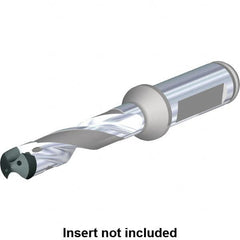 Kennametal - Series KenTIP FS, Head Connection M, 8xD, 16mm Shank Diam, Drill Body - 48mm Drill Body Length to Flange, KTFS Toolholder, 11.5mm Nose Diam, 168mm OAL, 168mm Drill Body Length, 106.9mm Flute Length, Flatted Straight Shank, Through Coolant - Benchmark Tooling