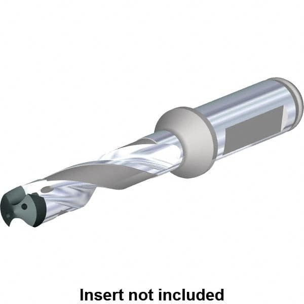 Kennametal - Series KenTIP FS, Head Connection N, 5xD, 16mm Shank Diam, Drill Body - 48mm Drill Body Length to Flange, KTFS Toolholder, 12mm Nose Diam, 135mm OAL, 135mm Drill Body Length, 74.4mm Flute Length, Flatted Straight Shank, Through Coolant - Benchmark Tooling