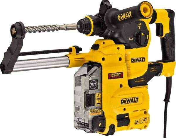 DeWALT - 120 Volt 1" SDS Plus Chuck Electric Rotary Hammer - 0 to 5,200 BPM, 0 to 1,150 RPM, Reversible - Benchmark Tooling