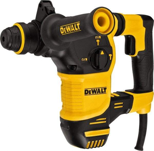 DeWALT - 120 Volt 1" SDS Plus Chuck Electric Rotary Hammer - 0 to 5,200 BPM, 0 to 1,150 RPM, Reversible - Benchmark Tooling