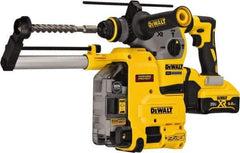 DeWALT - 20 Volt 1-1/8" SDS Plus Chuck Cordless Rotary Hammer - 0 to 4,480 BPM, 0 to 1,000 RPM, Reversible - Benchmark Tooling