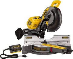 DeWALT - 15 Amp, 120 Volt, 3,800 RPM, 45° Right Double Bevel Sliding Miter Saw - 5/8" Arbor, 12" Blade Diam - Benchmark Tooling