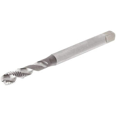 Iscar - 5/16-18 UNC 3 Flute 2B Modified Bottoming Spiral Flute Tap - Cobalt, TiN Finish, 90mm OAL, Right Hand Flute, Right Hand Thread, Series TPS UNC - Exact Industrial Supply