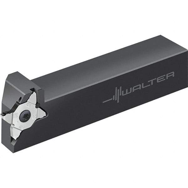 Walter - 6mm Max Depth of Cut, Indexable Grooving Tool Holder - 20mm Shank Height, 20mm Shank Width, 125mm OAL - Benchmark Tooling