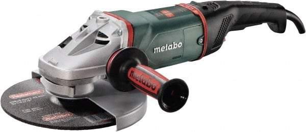 Metabo - 9" Wheel Diam, 6,600 RPM, Corded Angle & Disc Grinder - 5/8-11 Spindle, 15 Amps - Benchmark Tooling