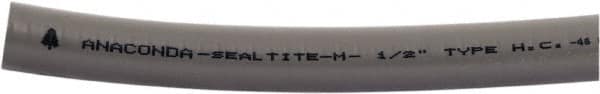 Anaconda Sealtite - 1-1/2" Trade Size, 150' Long, Flexible Liquidtight Conduit - Galvanized Steel & PVC, 1-1/2" ID, Gray - Benchmark Tooling