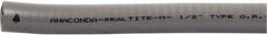 Anaconda Sealtite - 1-1/2" Trade Size, 150' Long, Flexible Liquidtight Conduit - Galvanized Steel & PVC, 1-1/2" ID, Gray - Benchmark Tooling