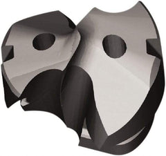 Kennametal - Series KTFS, 25.65mm Diam Grade KCMS15 140° Replaceable Drill Tip - Carbide, AlTiN Finish, ZD Seat Size, Through Coolant - Benchmark Tooling