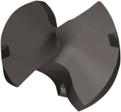 Kennametal - Series KTFS, 10.8mm Diam Grade KCP15A 143° Replaceable Drill Tip - Carbide, AlTiN Finish, K Seat Size - Benchmark Tooling