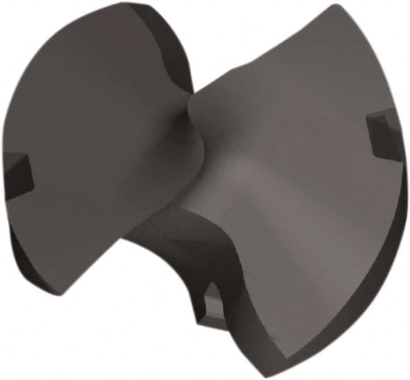 Kennametal - Series KTFS, 24.5mm Diam Grade KCP15A 143° Replaceable Drill Tip - Carbide, AlTiN Finish, ZC Seat Size - Benchmark Tooling