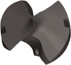 Kennametal - Series KTFS, 24.6mm Diam Grade KCP15A 143° Replaceable Drill Tip - Benchmark Tooling