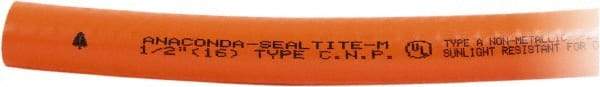 Anaconda Sealtite - 1" Trade Size, 100' Long, Flexible Liquidtight Conduit - PVC, 25.4mm ID, Orange - Benchmark Tooling