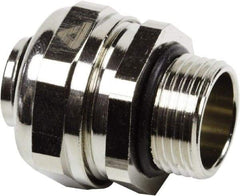 Anaconda Sealtite - 2" Trade, Nickel Plated Brass Threaded Straight Liquidtight Conduit Connector - Partially Insulated - Benchmark Tooling