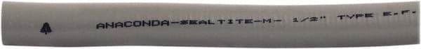 Anaconda Sealtite - 1" Trade Size, 100' Long, Flexible Liquidtight Conduit - Aluminum & PVC, 25.4mm ID, Gray - Benchmark Tooling