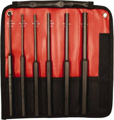 Mayhew - 6 Piece, 3 to 10mm, Pin Punch Set - Hex Shank, Steel, Comes in Kit Bag - Benchmark Tooling