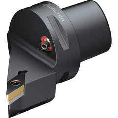 Walter - 107.5° Lead Angle, Indexable Turning Toolholder - 90mm OAL, Series SVHB-CAPTO-AUSSEN - Benchmark Tooling