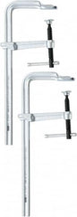 Bessey - 4-3/4" Throat Depth, 6" Max Capacity, Standard Sliding Arm Clamp - 1,330 Lb Clamping Pressure, 5/8" Spindle Diam - Benchmark Tooling