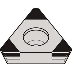 Kennametal - TPGW331 MT Grade KBH10 CBN Turning Insert - 60° Triangle, 3/8" Inscr Circle, 3/16" Thick, 1/64" Corner Radius - Benchmark Tooling