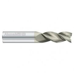 10mm Dia. x 64mm Overall Length 3-Flute Square End Solid Carbide SE End Mill-Round Shank-Center Cut-FC5 - Benchmark Tooling