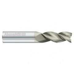 10mm Dia. x 64mm Overall Length 3-Flute Square End Solid Carbide SE End Mill-Round Shank-Center Cut-FC5 - Benchmark Tooling