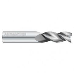 10mm Dia. x 64mm Overall Length 3-Flute Square End Solid Carbide SE End Mill-Round Shank-Center Cut-Uncoated - Benchmark Tooling