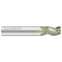 1/8 Dia. x 1-1/2 Overall Length 3-Flute Square End Solid Carbide SE End Mill-Round Shank-Center Cut-FC5 - Benchmark Tooling