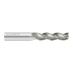 1/2 Dia. x 4 Overall Length 3-Flute Square End Solid Carbide SE End Mill-Round Shank-Center Cut-FC5 - Benchmark Tooling