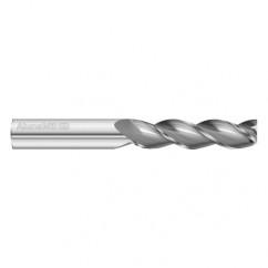 3/4 Dia. x 5 Overall Length 3-Flute Square End Solid Carbide SE End Mill-Round Shank-Center Cut-Uncoated - Benchmark Tooling