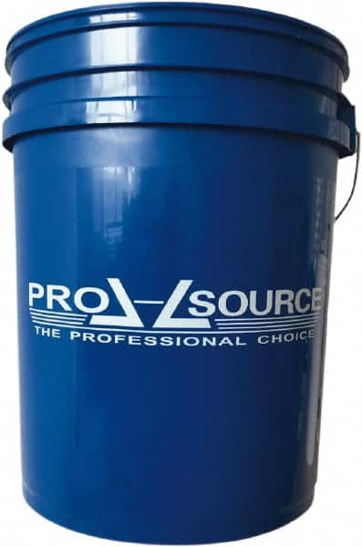 PRO-SOURCE - 5 Gal, 14.5669" High, High-Density Polyethylene Round Blue Single Pail - Handle Included, 11-7/16" Top Length x 11-7/16" Top Diam - Benchmark Tooling