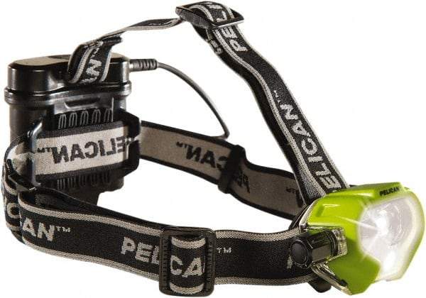 Pelican Products, Inc. - LED Bulb, 215 Lumens, Hands-free Flashlight - Yellow Polycarbonate Body, 4 AA Alkaline Batteries Included - Benchmark Tooling