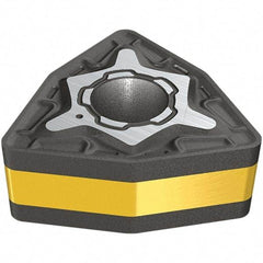 Iscar - WNMG434 M3P Grade IC830 Carbide Turning Insert - TiAlN/AlTiN/TiN Finish, 80° Trigon, 12.7mm Inscr Circle, 4.76mm Thick, 1.6mm Corner Radius - Benchmark Tooling