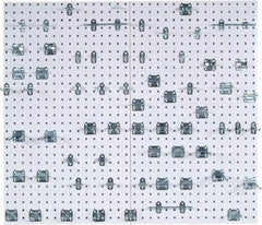 Triton - 24" Wide x 42-1/2" High Peg Board Kit - 2 Panels, 63 Hooks, Steel with Epoxy Coating, White - Benchmark Tooling