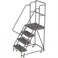 TRI-ARC - Rolling & Wall Mounted Ladders & Platforms Type: Rolling Warehouse Ladder Style: Rolling Platform Ladder - Benchmark Tooling