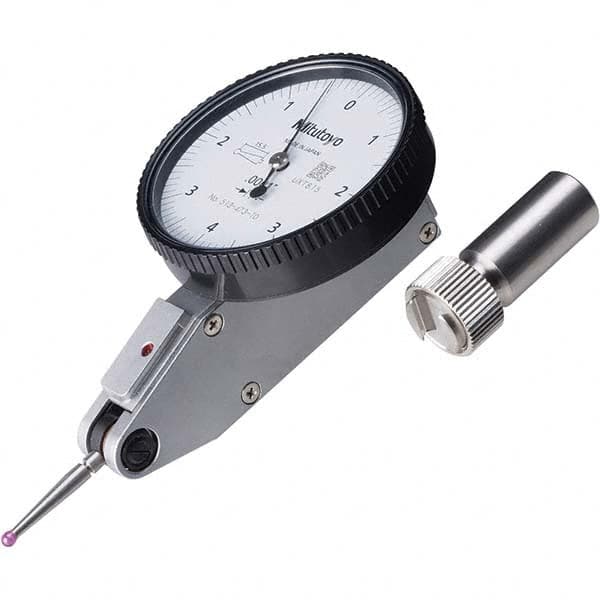 Mitutoyo - Dial Test Indicators Maximum Measurement (mm): 0.008 Dial Graduation (Decimal Inch): 0.000100 - Benchmark Tooling