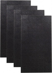 Triton - 24" Wide x 48" High Peg Board Storage Board - 4 Panels, Polyethylene, Black - Benchmark Tooling