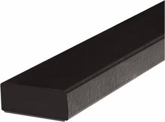 PRO-SAFE - 39" Long, Polyurethane Foam Type D Surface Guard - Black, 1" High x 2" Wide Side - Benchmark Tooling