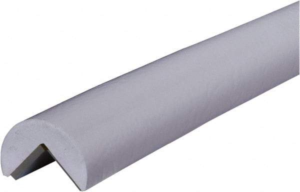 PRO-SAFE - 39" Long, Polyurethane Foam Type A Corner Guard - White, 1" High x 2" Wide Side - Benchmark Tooling