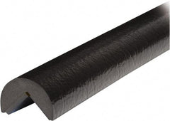 PRO-SAFE - 39" Long, Polyurethane Foam Type A Corner Guard - Black, 1" High x 2" Wide Side - Benchmark Tooling