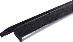 PRO-SAFE - 39" Long, Polyurethane Foam Type W Bumper Guard - Black, 1" High x 2" Wide Side - Benchmark Tooling