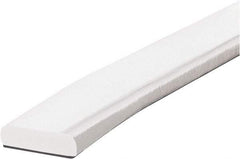 PRO-SAFE - 39" Long, Polyurethane Foam Type F Surface Guard - White, 1" High x 2" Wide Side - Benchmark Tooling