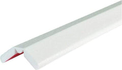 PRO-SAFE - 39" Long, Polyurethane Foam Type W Bumper Guard - White, 1" High x 2" Wide Side - Benchmark Tooling