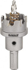 DeWALT - 1-3/8" Diam, 1/4" Cutting Depth, Hole Saw - Carbide-Tipped Saw, Toothed Edge - Benchmark Tooling