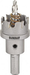 DeWALT - 7/8" Diam, 1/4" Cutting Depth, Hole Saw - Carbide-Tipped Saw, Toothed Edge - Benchmark Tooling