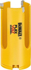 DeWALT - 1-3/8" Diam, 2" Cutting Depth, Hole Saw - Carbide-Tipped Saw, Toothed Edge - Benchmark Tooling