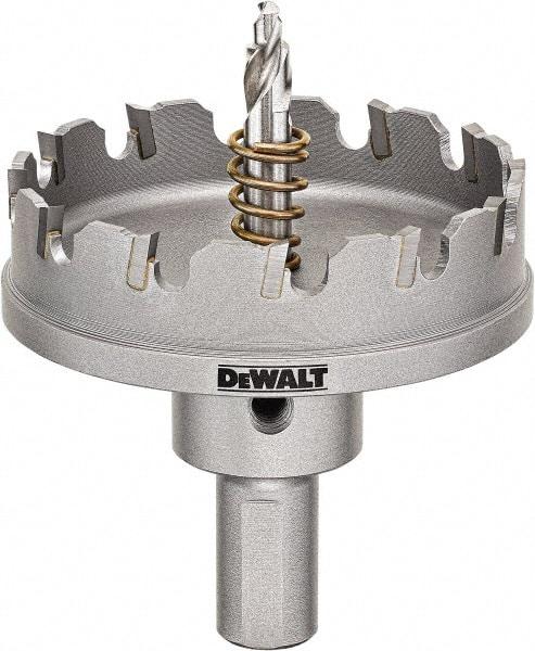 DeWALT - 2-5/8" Diam, 1/4" Cutting Depth, Hole Saw - Carbide-Tipped Saw, Toothed Edge - Benchmark Tooling