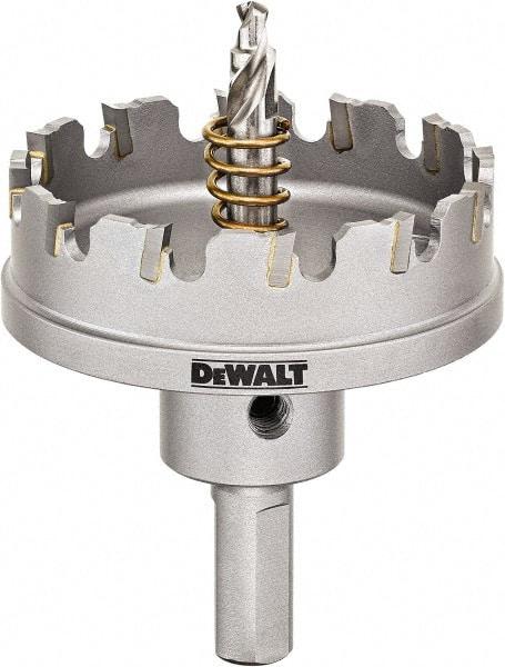 DeWALT - 2-1/4" Diam, 1/4" Cutting Depth, Hole Saw - Carbide-Tipped Saw, Toothed Edge - Benchmark Tooling