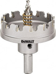 DeWALT - 2-1/4" Diam, 1/4" Cutting Depth, Hole Saw - Carbide-Tipped Saw, Toothed Edge - Benchmark Tooling