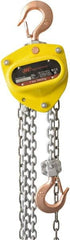 Ingersoll-Rand - 1,100 Lb Lifting Capacity, 20' Lift Height, Hand Hoist - Made from Chain, 51.3 Lb Avg Pull to Lift Rated Load, 1 Chain - Benchmark Tooling