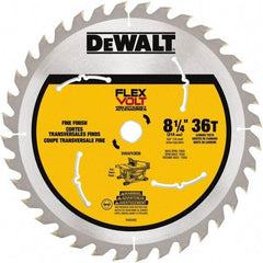 DeWALT - 8-1/4" Diam, 15.88mm Arbor Hole Diam, 36 Tooth Wet & Dry Cut Saw Blade - Steel, Smooth Action, Standard Round Arbor - Benchmark Tooling